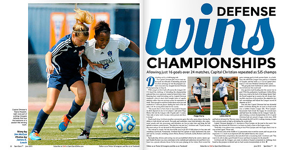 Capital Christian Girls Soccer