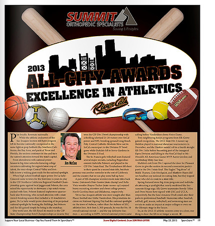 2013 River Cats All-City Athlete Awards 1