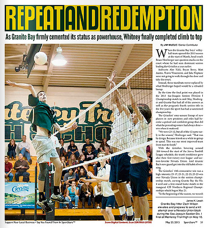 2103 Granite Bay Volleyball Feature