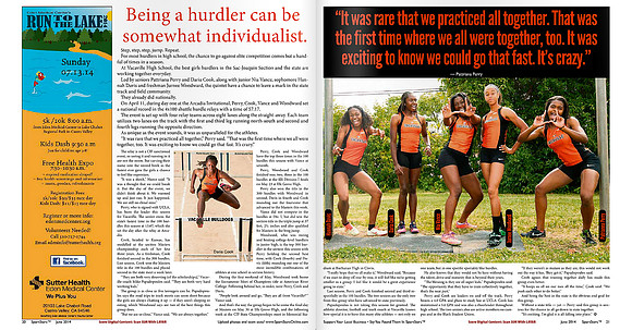 Vacaville Girls Hurdlers Feature
