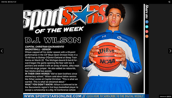 DW #7 D. J. Wilson Capital Christian High School